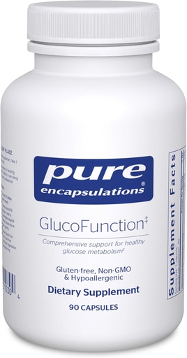 [BRSWIZ3RBMPQGEYV] Pure Encapsulations GlucoFunction - Sağlam Avtomobilbohidrat Metabolizm üçün Cüsusi məlumat - 90 Kapsül