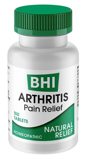 [BRSWIY37AF4BAHT2] BHI Arthritis Pain Relief Daily Joint Health Support Arnica + 13 Natural Actives Homeopathic Plant & Mineral Blend Helps Relieve Minor Pain & Stiffness in Joints for Women & Men - 100 Tablets