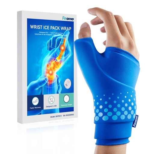 [BRSREGAFOYNGE3T6] Thumb & Wrist Ice Pack Wrap, Long-Lasting Cold Compression for Pain Relief | Thickened Gel, Form Fit, Stays Cold Longer, Soft After Freezing, Full Wrap Cooling, Reusable Cold Hot Therapy, Easy On & Off