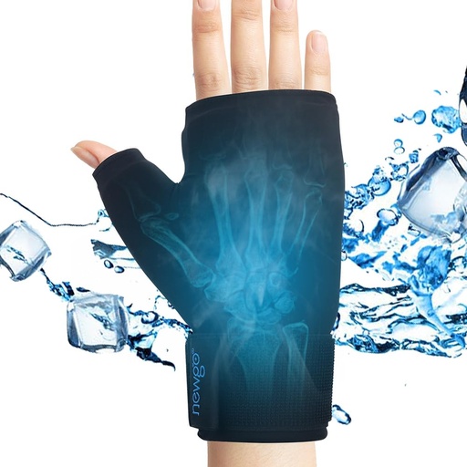 [BRSRYZQ7OIDRYCA3] NEWGO Hand Ice Gloves, Hot & Cold Therapy for Wrist & Thumb Pain | Reusable Gloves Soothes Arthritis, Carpal Tunnel, Tendonitis, Swelling, and Post-surgery Pain, Comfortable for Men and Women