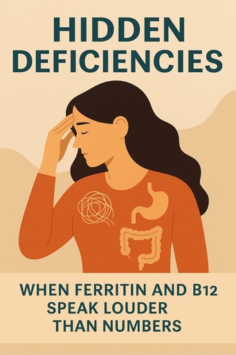 [BRSREGDRA4CRYA3Z] Hidden Deficiencies – When Ferritin and B12 Say More Than the Tests: Understanding your body’s cry for help when your lab results are “normal,” but you feel far from fine