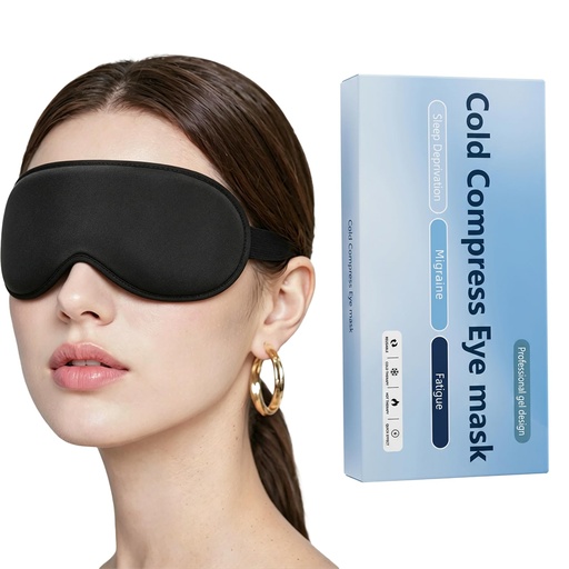 [BRSRYYY6CMJWYG3U] Cooling Gel Eye Mask for Puffy Eyes, 3D Contoured Full Coverage Cold Compress Mask, Relaxing Cooling Relief for Swelling, Fatigue & Sinus Pressure, Ideal Self Care Gift for Women