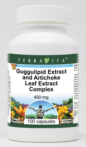 [BRSWGZADCIPBMDLV] Guggulipid Extract and Artichoke Leaf Extract Complex - 450 mg (100 Capsules, ZIN: 511108) - 3 Pack