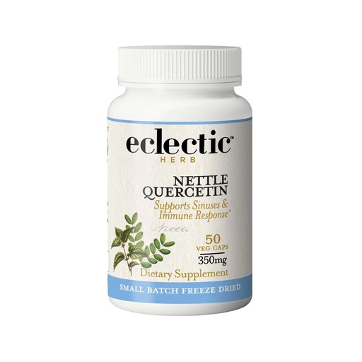 [BRSWIYQLBUPRAET2] Eclectic Institute Raw Fresh Freeze-Dried Non-GMO Nettles - Quercetin | 50 CT (350 mg)