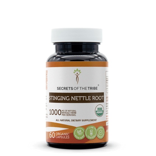 [BRSROGQKCV5GC2D3] Secrets of the Tribe Stinging Nettle Root USDA Organic 60 Capsules | Made with Organic Vegetarian Capsules and Organic Stinging Nettle (Urtica Dioica) Dried Root (60 Capsules)