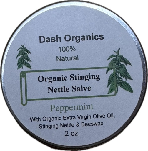[BRSROAILA4BBGHLZ] Organic Stinging Nettle and Peppermint Salve - 2oz, Stinging Nettle Salve, Chemical-Free Moisturizing Skin Care for Dry Irritated Skin