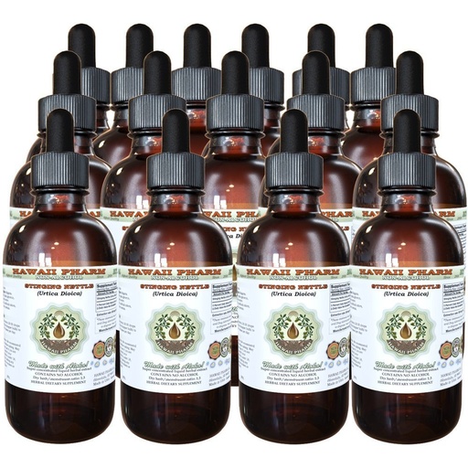 [BRSWKEACOQOB2ET6] Hawaii Pharm Stinging Nettle Alcohol-Free Liquid Extract, Professional Grade, Small Batch Crafted Stinging Nettle (Urtica Dioica) Dried Leaf Glycerite Natural Herbal Supplement, 15x4 fl.oz