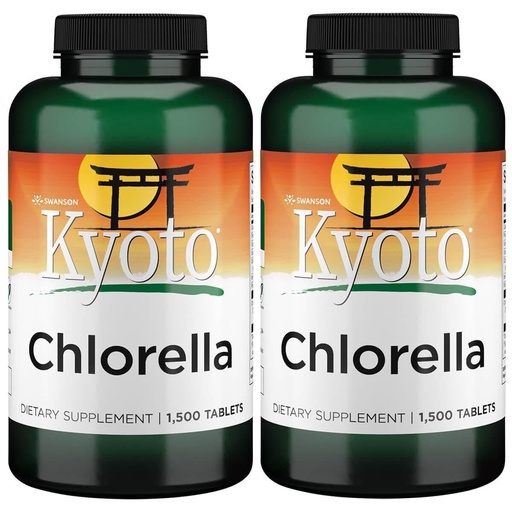 [BRSWGAANDIBRQFL6] Swanson Chlorella 194 mg 1500 Tabs (2 Pack)