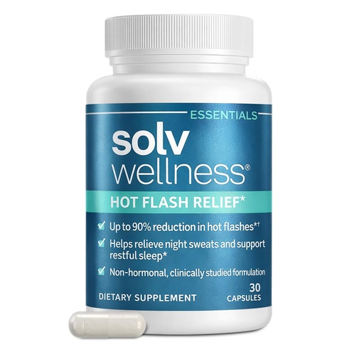 [BRSRGCQ6DMHWKD34] Hot Flash Relief Supplement, Perimenopause & Menopause Support for Hot Flashes, Night Sweats & Sleep Disruption, 30 Capsules​