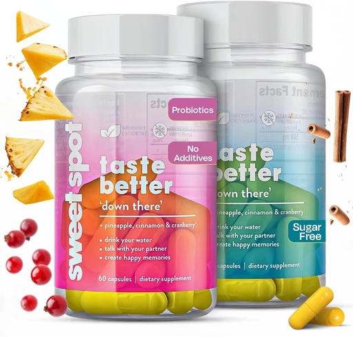 [BRSREFT4OINGADYZ] Probiotics for Women & Men – 2-Pack with Pineapple, pH Support, 60 Capsules Each