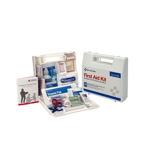 [BRSWIYTZOVYBCADP] First Aid Only 223-U OSHA-Compliant First Aid Kit, All-Purpose 25-Person Emergency First Aid Kit for Business, Worksite, Home, and Vehicle, 106 Pieces
