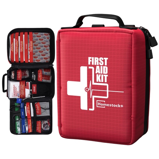 [BRSREHT7DIPBMDL3] First Aid Kits - Compact First Aid Kit with Labelled Compartments Molle System Premium Emergency Kits for Home, Office, Car, Outdoor, Hiking, Travel, Camping - 216 piece