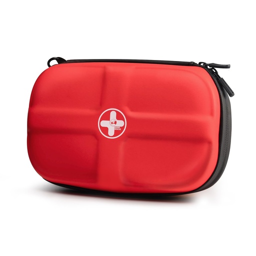[BRSROZYDAFYRYFLU] RHINO RESCUE EVA First Aid Kit Small Waterproof Travel Emergency Kit (Red) | Hiking First Aid Kit for Backpacking, Medical Kit for Travel, Home, Car, College Dorm Room, Camping, Boat, Back to School