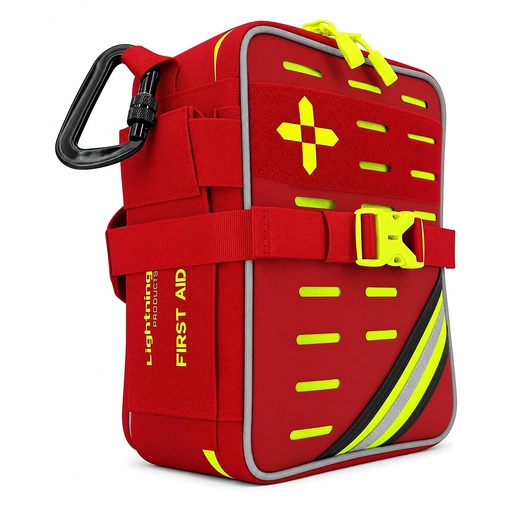 [BRSRGBIPA4JWEFD2] Lightning X 269 Piece First Aid Kit OSHA ANSI Class A+, Soft Case Emergency Medical Kit, Portable Trauma Kit for Home, Vehicle, Workplace, Travel, Outdoor