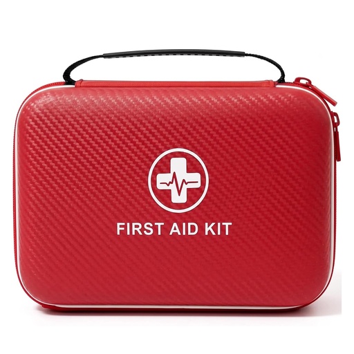 [BRSRYZLYCR5WYA36] First Aid Kit Empty- Smart Compartments First Aid Kit Case with Waterproof EVA Hard Shell Case for Home, Car, Hiking, Camping & Travel, Compact & Portable Emergency Medical Kits-Red