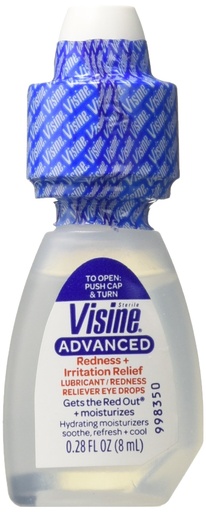 [BRSWKZQOCAPGG334] Visine Advanced Relief Eye Drops, 0.28 Fl Oz