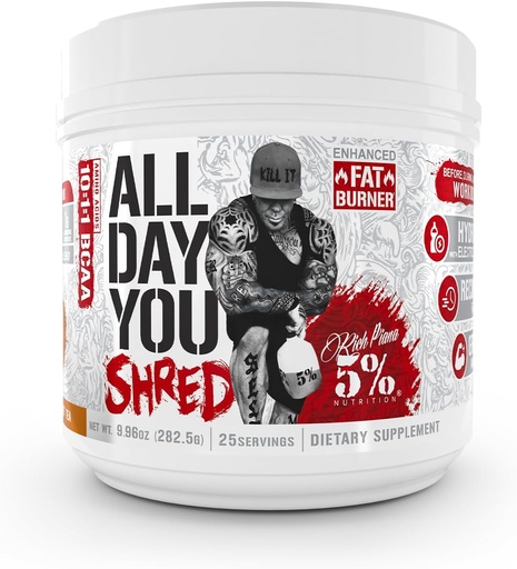 [BRSW2AQ7CICROC3U] 5% Voeding AllDayYou Shred BCAA Powder 
