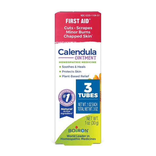 [BRSWGCYQDEHGOD3J] Boiron Calendula Ointment for Relief from Minor Burns, Cuts, Scrapes, and Insect Bites - 1 oz (3 Pack)