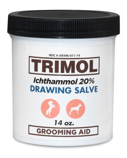 [BRSWKGIACJ6GCEDO] Ichthammol 20% Drawing Salve, Grooming Aid, 14 oz Jar | For Hooves, Nails and Skin, Ointment Texture, Grooming Supply, Jar Packaging, Barn and Home Use, Easy Application