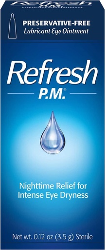 [BRSWKGLROEBRQHDY] Allergan Refresh P.M Lubricant Eye Ointment, 0.12 Ounce (Pack of 2)