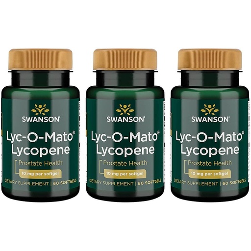 [BRSWGAAEPMDWCC32] Swanson Lyc- O- Mato Lycopene 10 milligramm 60 spels (3 csomag)