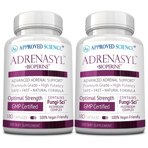 [BRSRAYALO4NWOG3Z] Approved Science Adrenasyl­ - Adrenal Gland Support - 180 Count - Pack of 2