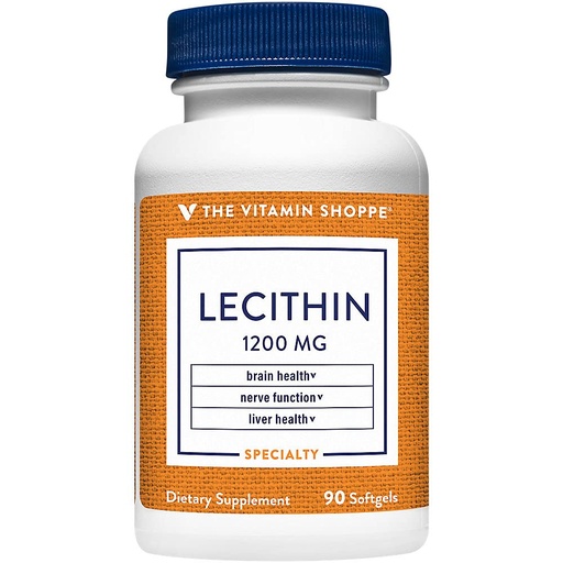 [BRSWIFAMARYB2FTI] The Vitamin Shoppe Lecithin 1200mg Natural Combination Essential Fatty (90 Softgels)