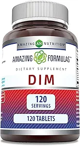 [BRSRMCT5CMGRGC3O] Amazing Formulas DIM (Diindolylmethane) Supplement | 100 Mg Per Serving | 120 Tablets | Non-GMO | Gluten Free | Made in USA