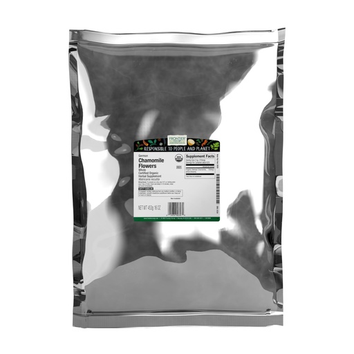 [BRSWIYY7BUHBUYDO] Frontier Co-op Organic German Whole Chamomile Flowers, 1-pound Bulk Bag, Makes Relaxing/Calming Tea, Kosher, Non Irradiated | Makes Relaxing/Calming Tea, Kosher, Non Irradiated