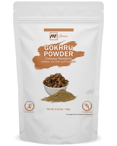 [BRSREY3RCF7BOGQ6] 100% Natural Gokhru/Tribulus Terrestris Powder for Skin and Health Care 0.22 LBS / 100 GMS