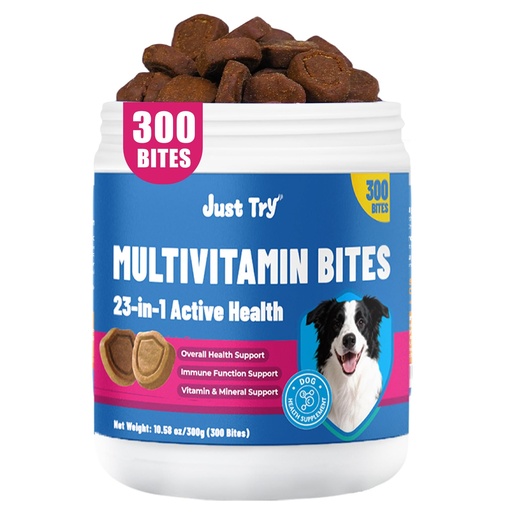 [BRSRGFITCEBBAYL5] Coenzyme Q10 Heart Heathy Bites for Dogs | Advanced q10 & Taurine Supplement for Heart Health - Chicken 300 Bites