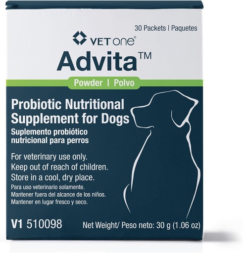 [BRSWKGQACJYBUHTY] VetOne Advita Probiotic Nutritional Supplement for Dogs - 30 Packets