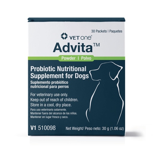 [BRSWKGQACJYBUHTY] VetOne Advita Probiotic Nutritional Supplement for Dogs - 30 Packets