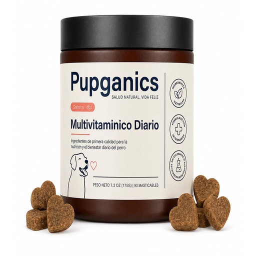 [BRSRYYABC4NRMH37] Multivitamin Daily Soft Chews, 90 Soft Chews, Probiotics for Dogs, 5 in 1 Multivitamin, Salmon Flavor (1)