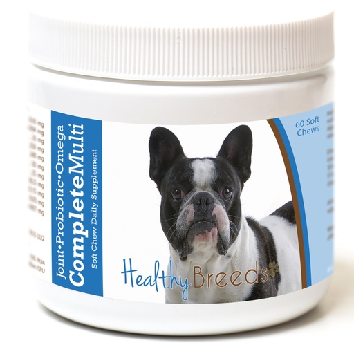 [BRSWGEICBAMGOA3J] Healthy Breeds French Bulldog All in One Multivitamin Soft Chew 60 Count