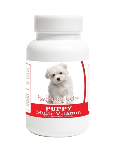 [BRSWGFA3AF7GOCDV] Healthy Breeds Maltese Puppy Dog Multivitamin Tablet 60 Count