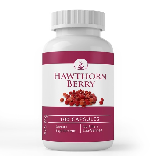 [BRSWYZY7CMFAG3QV] PURE ORIGINAL INGREDIENTS Hawthorn Berry, (100 Capsules) Always Pure, No Additives Or Fillers, Lab Verified