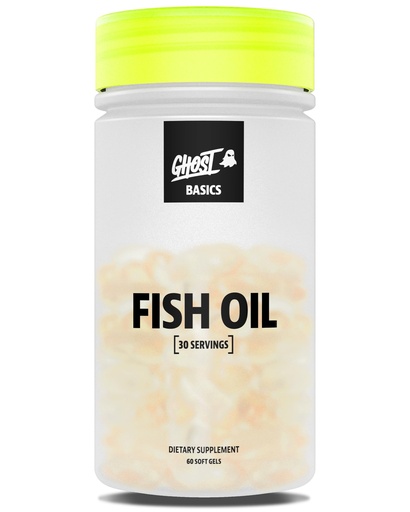 [BRSREYD3DEPBACDL] GHOST Basics Fish Oil Supplement, 3000MG Daily Omega 3, 60 Softgels | Fatty Acids with DHA & EPA for Brain, Heart Health, & Immunity Support - Gluten-Free & Soy-Free