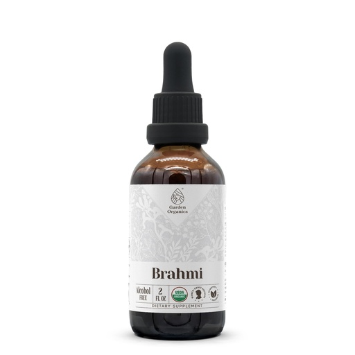[BRSROYINBYIQIEL5] Brahmi USDA Organic | Alcohol-Free Extract, Organic Herbal Drops, Supplement | Tincture Made from 100% Certified Organic Brahmi (Bacopa Monnieri) Dried Herb 2 oz