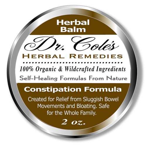 [BRSWGYI6BZYGGAY7] Dr. Cole’s Organic Herbal Constipation Balm – External Ointment for Comfort & Ease – 100% Organic & Wildcrafted Ingredients – Safe for All Ages & Pets – Metal Twist-Off Jar – 2 oz