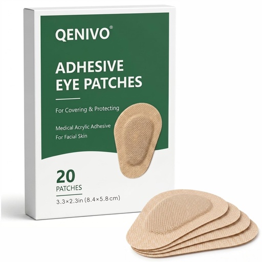 [BRSRYYAZC4OQOGTZ] Adhesive Eye Patches for Adults, 20 Pcs Disposable Eye Patch Pads, Large 3.3 x 2.3 in, Medical Acrylic Adhesive for Secure Hold, Gentle on Skin, for Lazy Eye & Eye Surgery Recovery