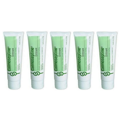 [BRSWKGAEBMMBOADU] Calmoseptine Ointment Tube to Heal Skin Irritations - 4 Oz (Pack of 5)