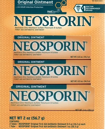 [BRSWIEIRC4CWEHA5] Neosporin Original First Aid Antibiotic Ointment Combo Pack, 2oz