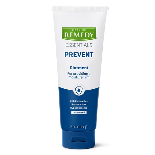 [BRSWIYQPAZ7AE2TM] Medline Remedy Essentials Ointment (7 oz Tube), Unscented, Moisturizing Breathable Film, Aloe, Vitamins A, D & E, Soothing Incontinence Care for Adults & Elderly, Hypoallergenic, Paraben Free