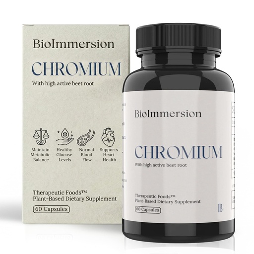 [BRSWGYYPO4CRUHLX] Chromium – Chromium + Beet – Metabolic Support – 60 Capsules | Niacin-Bound Chromium & Organic Beet Root | Energy & Circulatory Support | Capsules | Vegan & Non-GMO | Adults