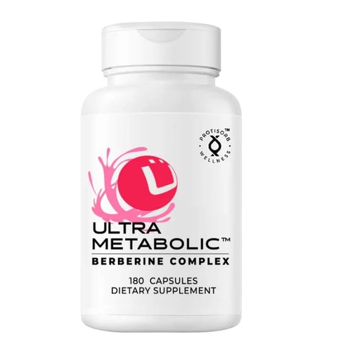 [BRSROHQNCMOQYGQV] UltraCur UltraMetabolic Berberine Complex Supplement with Curcumin and Chromium - 180 Capsules