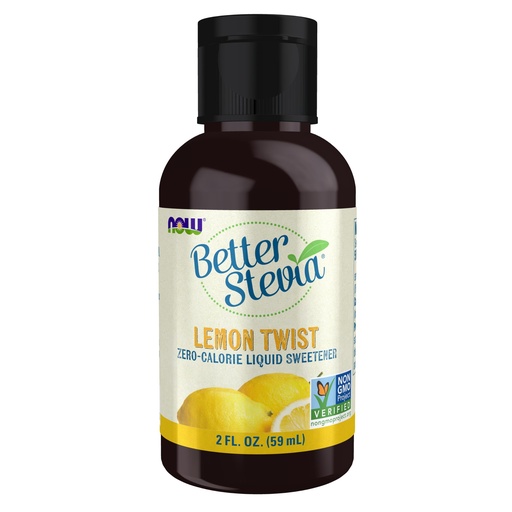 [BRSWIYYLOAOQYEDY] NOW Foods, Better Stevia Liquid, Lemon Twist, Zero-Calorie Liquid Sweetener, Low Glycemic Impact, Certified Non-GMO, 2-Ounce