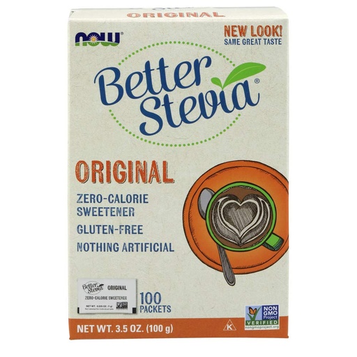 [BRSWIYYMOYGGKETM] NOW Foods Stevia Extract Packets TwinPack, 100 Count Boxes (Pack of 2)