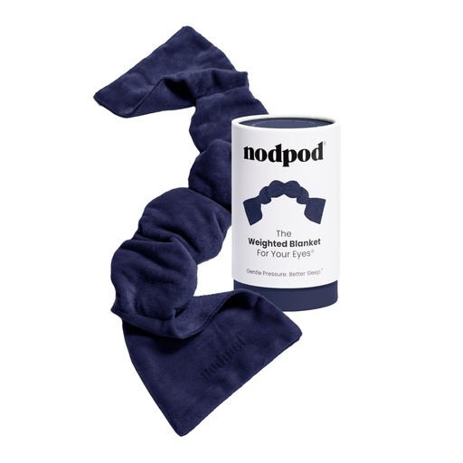 [BRSRMC32PINWYHTP] nodpod Patented Gentle Pressure Sleep Mask, Weighted Eye Mask | Patented Light Blocking Design for Sleeping, Travel & Relaxation, Bead Filled, Machine Washable, BPA-Free, Midnight