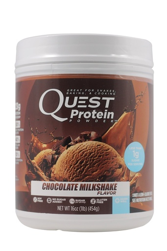 [BRSWKGY3DN6AG3LG] Quest Nutrition Protein Powder Milkshake, Chocolate, 16 Ounce